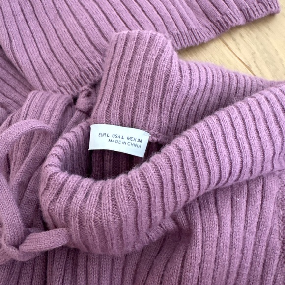 Zara Purple Ribbed Knit Set - Picture 4 of 5